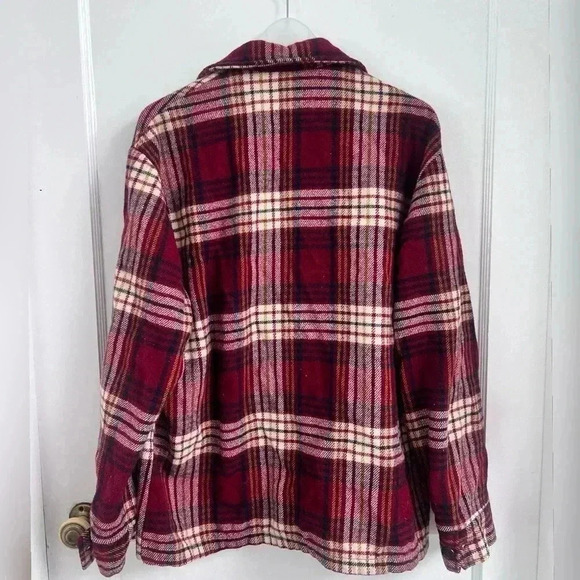Rare Vintage WOOLRICH Buffalo
Plaid Wool Flannel Shirt Jacket Size M - Picture 3 of 4